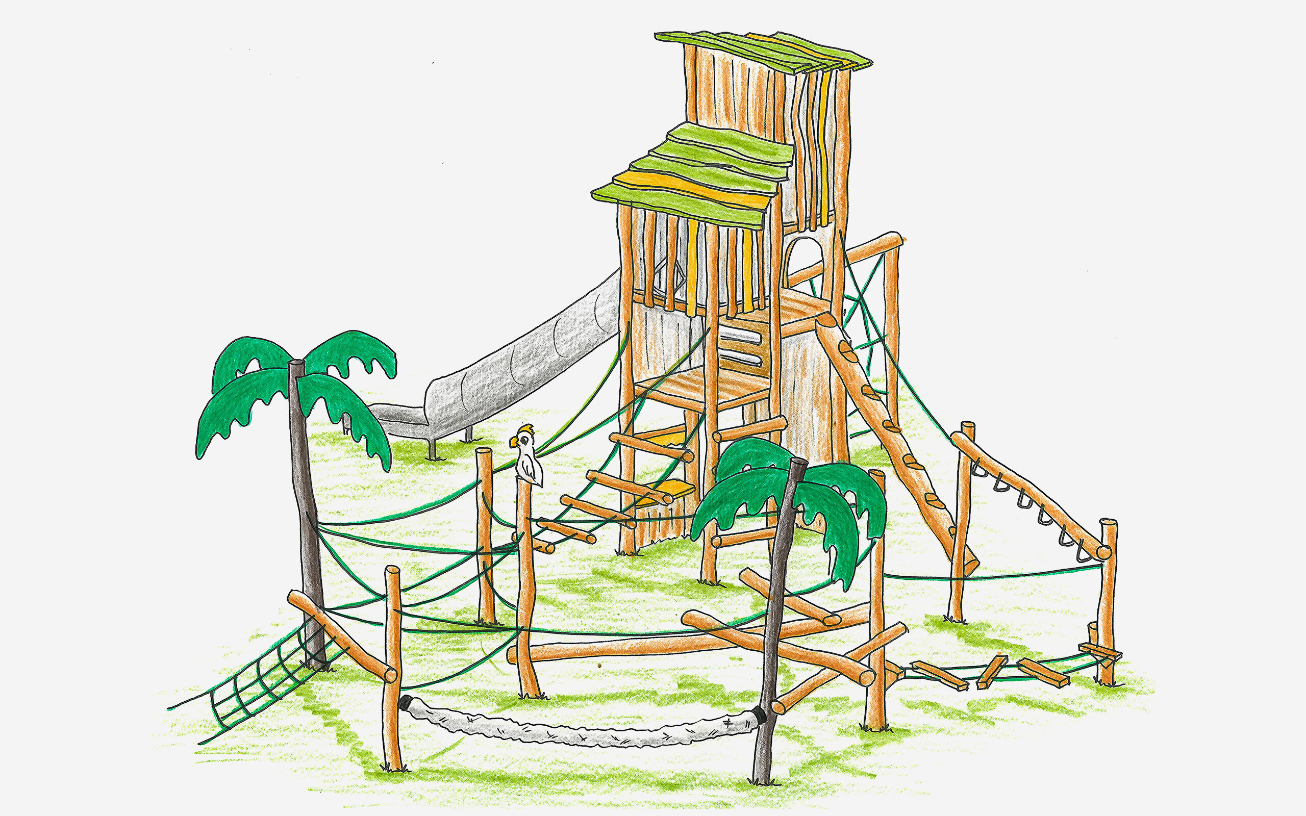 Spielkombination Dschungel - Art.-Nr.             2044 - 2500