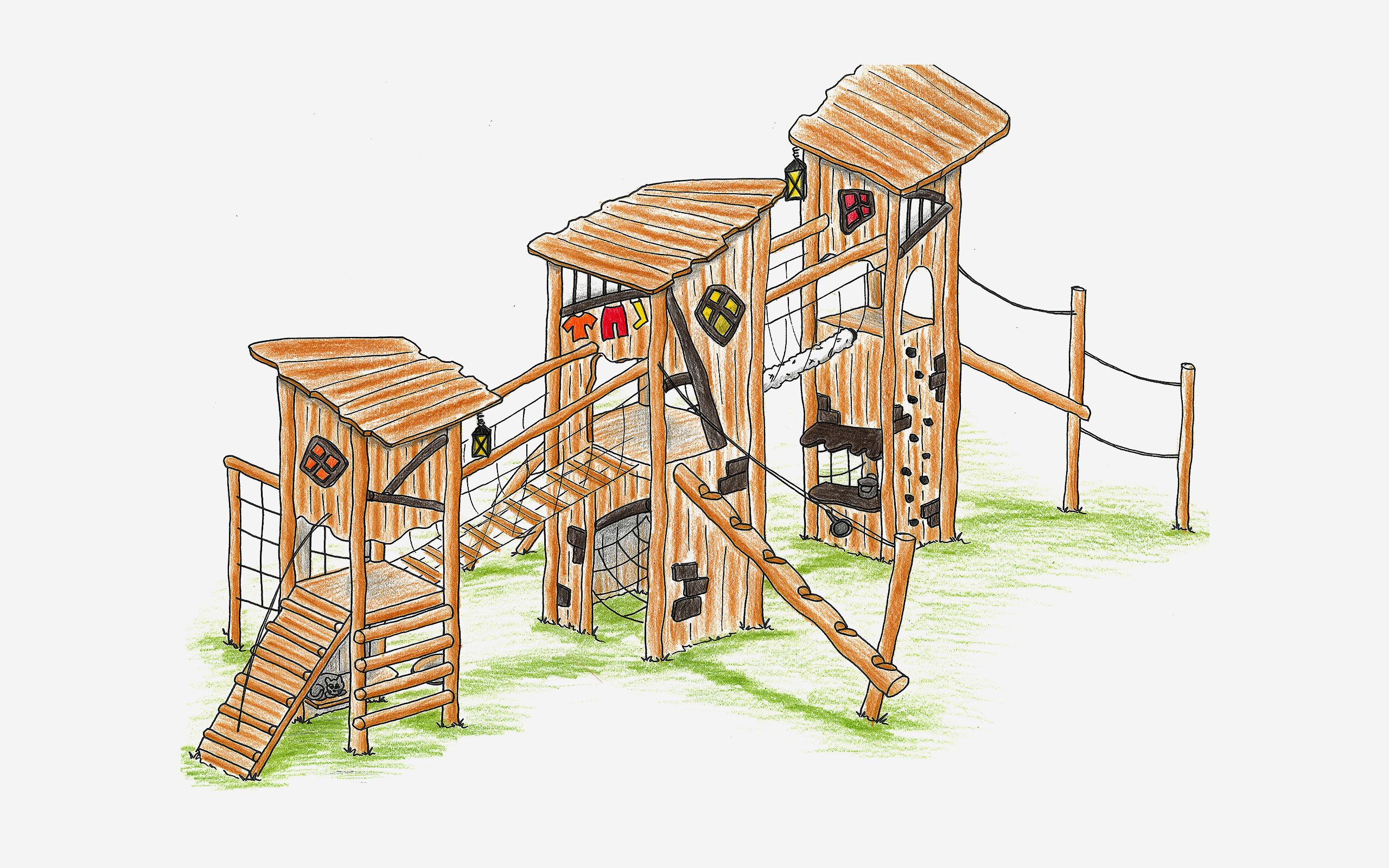 Spielkombination Wohntürme - Art.-Nr.             2082 - 2500