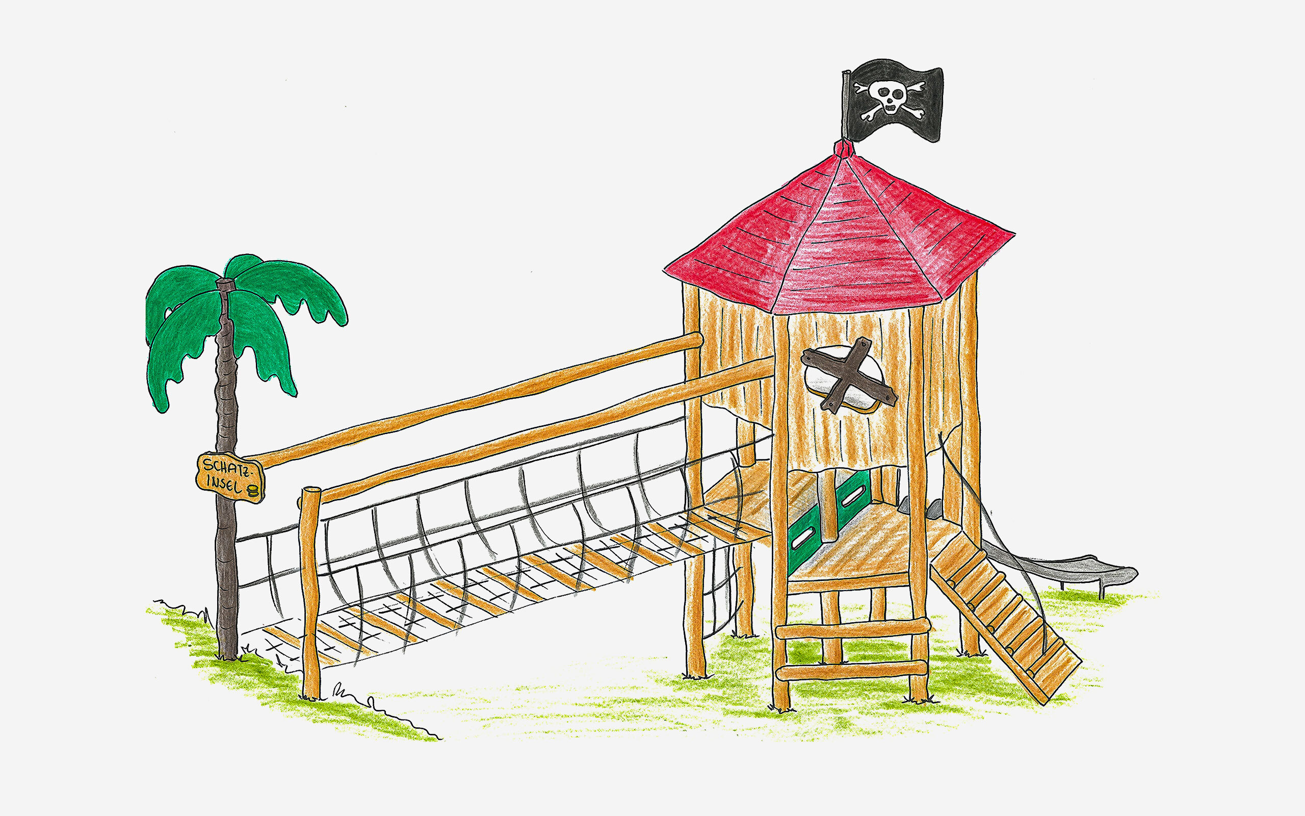 Spielkombination Schatzinsel - Art.-Nr.             2182 - 2500