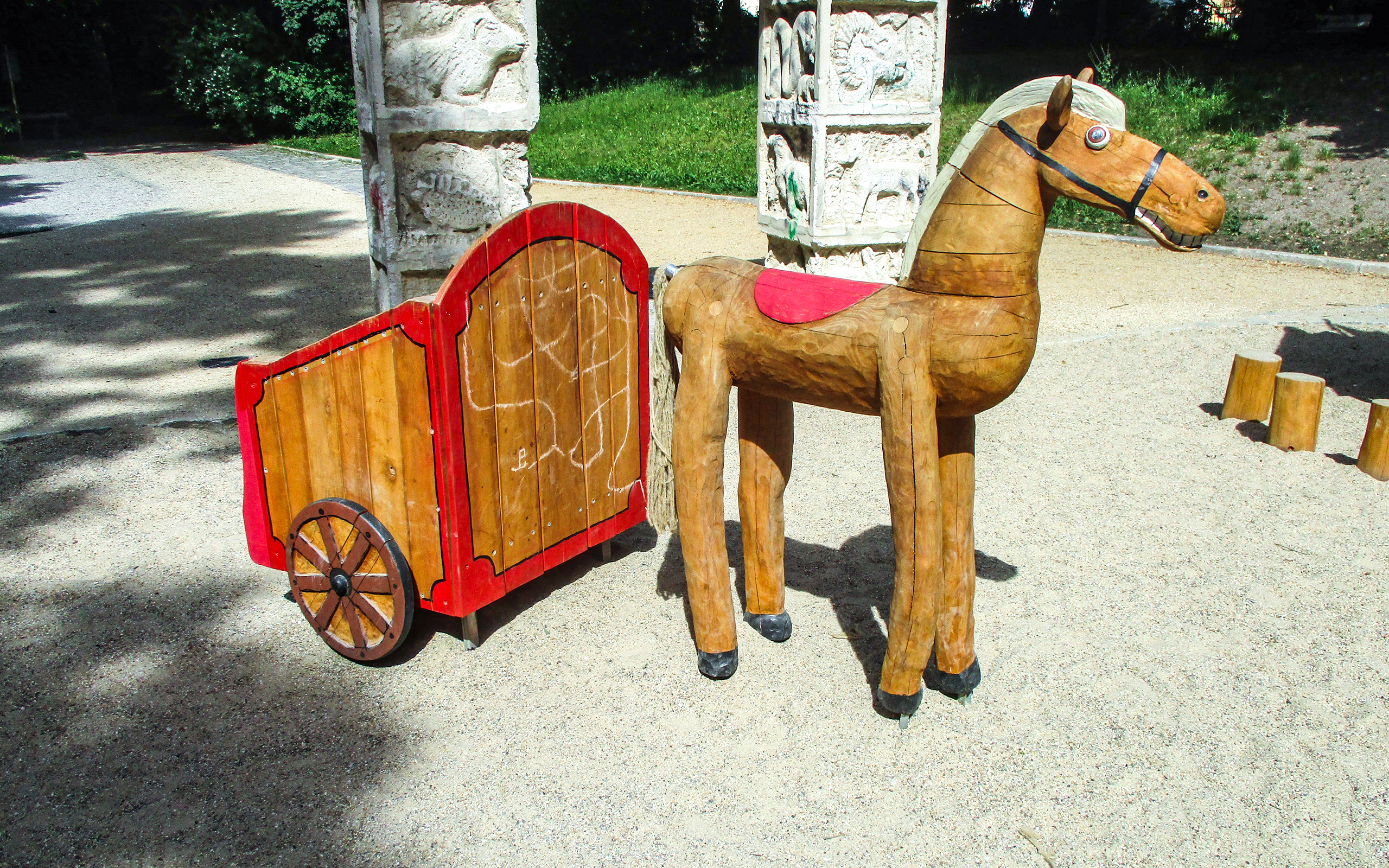 Pferd mit Streitwagen, Art.-Nr. 2197 - 1900